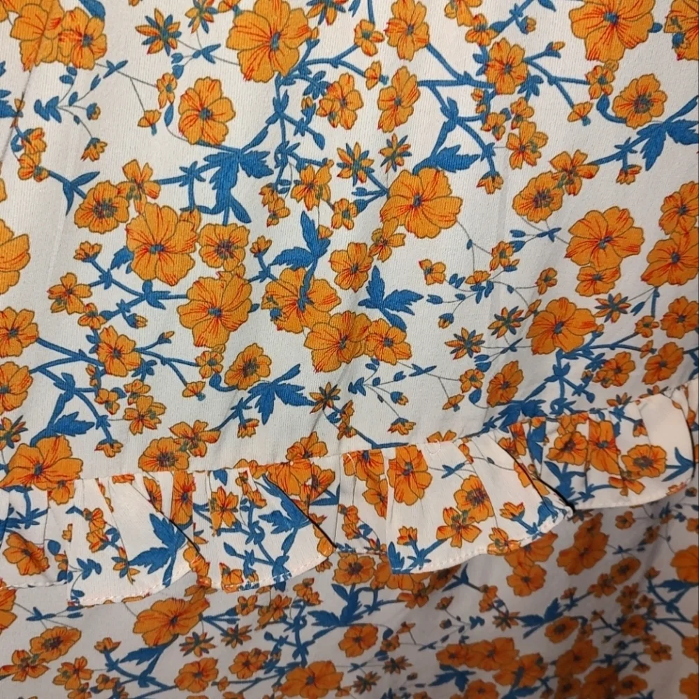 Abercrombie & Fitch Floral Dress With Ruffle Details